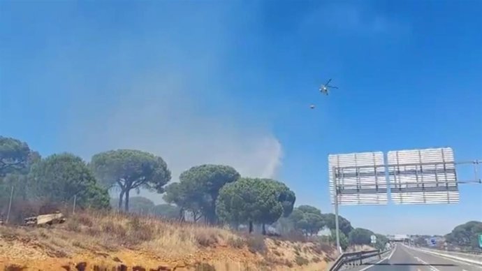 Incendio en Aljaraque.