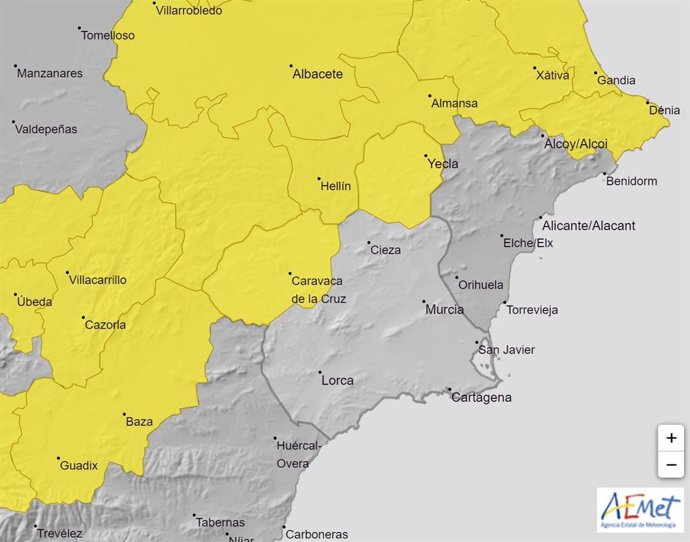 Aviso amarillo por altas temperaturas en el Noroeste y el Altiplano