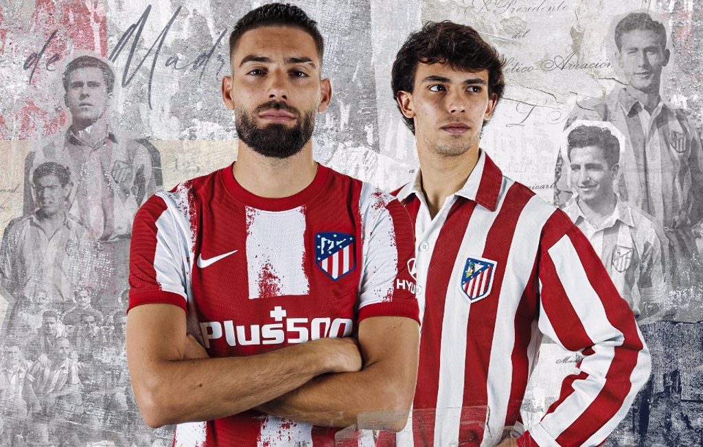 Atlético de Madrid honors the Double and Calderón in their new kits