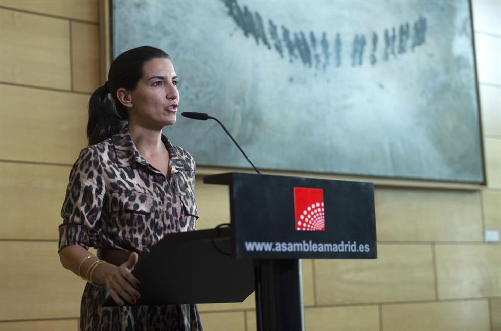 La portavoz de Vox en la Asamblea de Madrid, Rocío Monasterio.