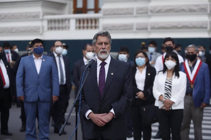 El presidente de Perú, Francisco Sagasti.