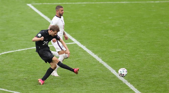 Thomas Müller en el Inglaterra-Alemania de la Eurocopa