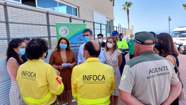 Crespo en su visita a Adra (Almería)
