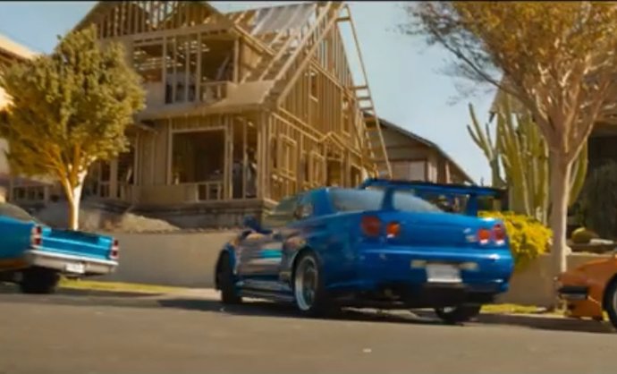 El Nissan azul del final de Fast and Furious 9