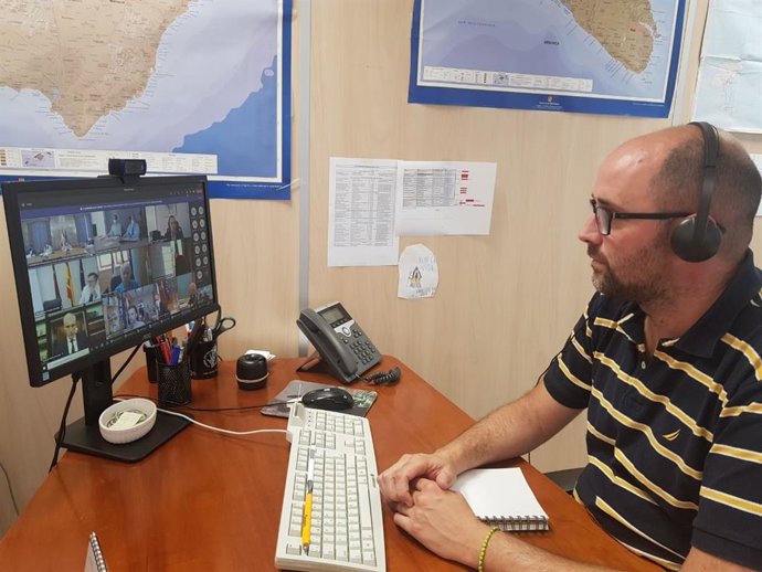 El director general de Energía y Cambio Climático, Pep Malagrava, en la reunión.