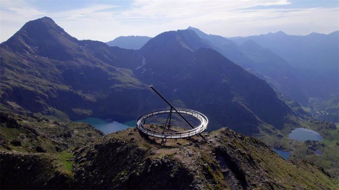 Vista aerea del Mirador Solar de Tristaina