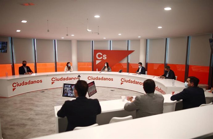 Archivo - La líder de Ciudadanos, Inés Arrimadas, presidiendo una reunión del Comité Ejecutivo del partido.