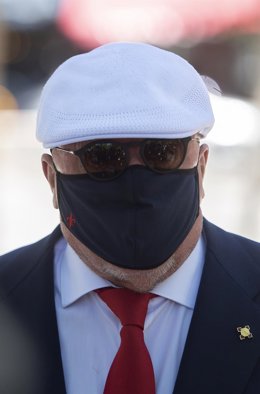 El comisario jubilado José Manuel Villarejo a su salida de la Audiencia Nacional