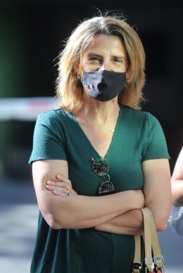 La vicepresidenta cuarta y ministra para la Transición Ecológica, y el Reto Demográfico, Teresa Ribera, a su llegada a una reunión de los componentes del Comité Federal del PSOE, a 3 de julio de 2021, en Madrid, (España). Esta reunión ordinaria, compues