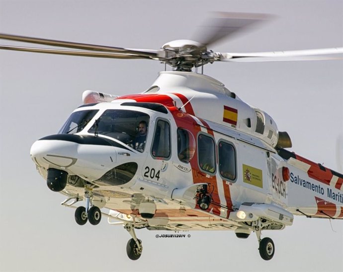 Archivo - Imagen de archivo de un helicóptero de Salvamento Marítimo
