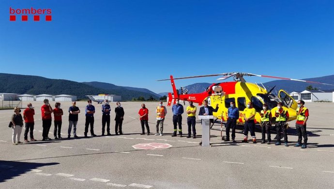 Presentació del nou helicpter de rescat de Bombers de la Generalitat