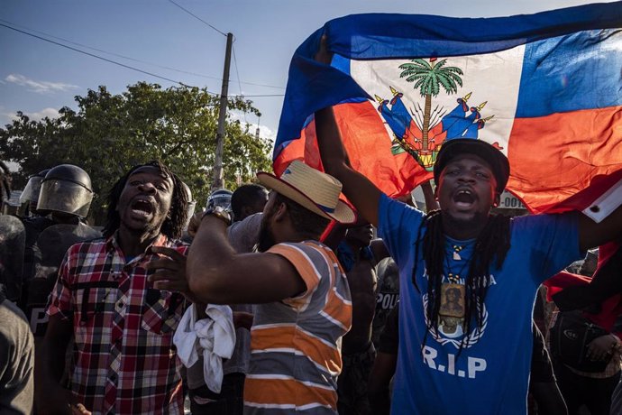 Una manifestación contra el presidente haitiano Jovenel Moise