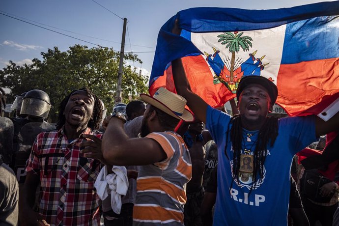Una manifestación contra el presidente haitiano Jovenel Moise