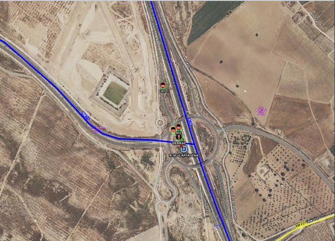 Imagen por satélite del lugar del accidente