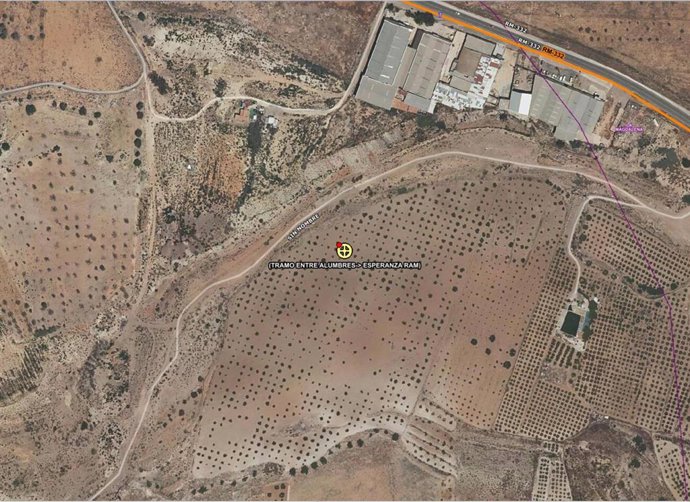 Imagen por satélite del accidente