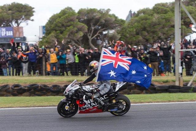 Archivo - 43 MILLER Jack (Aus) Alma Pramac Racing, Ducati, action celebration during the Australian Grand Prix MotoGP motorcycle race at the Phillip Island circuit in Australia, on October 20, 2019- Photo Studio Milagro / DPPI