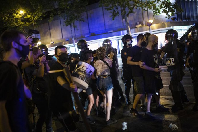 Arxiu - Protestes contra l'assassinat de Samuel a Madrid