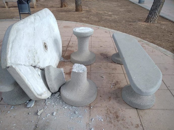 Acto vandálico en Loriguilla