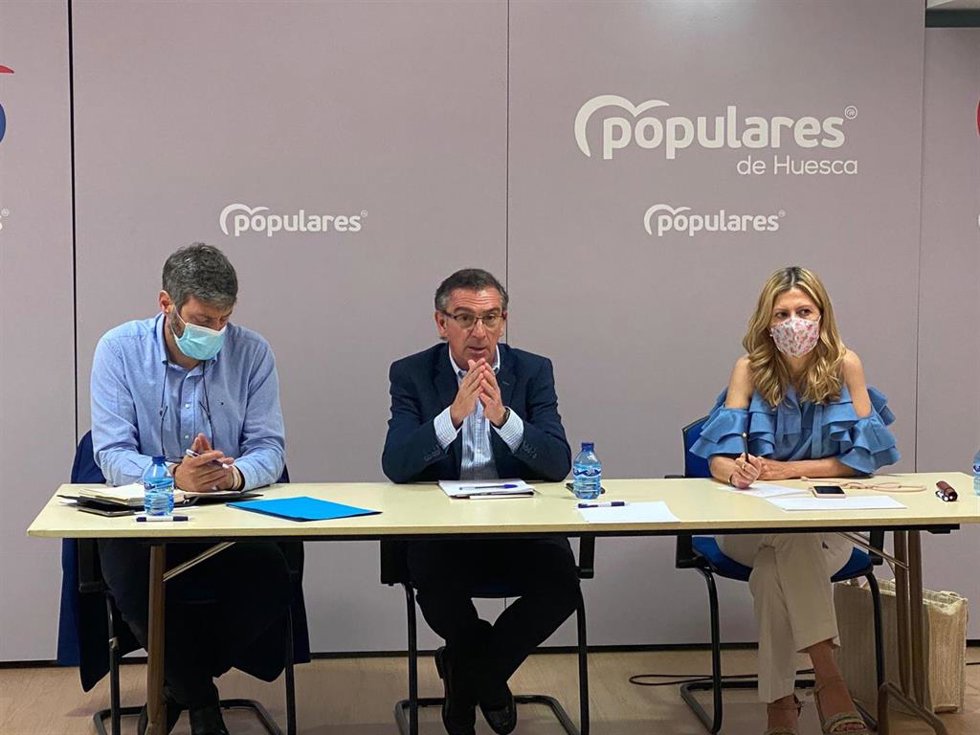 El presidente del PP en Aragón, Luis María Beamonte
