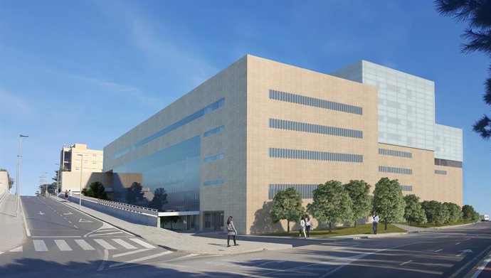 Archivo - Recreación del nuevo edifición del Hospital Universitario Torrecárdenas