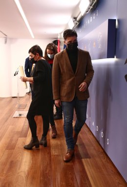 Archivo - El portavoz de ERC en el Congreso, Gabriel Rufián, al término de una rueda de prensa en el Congreso