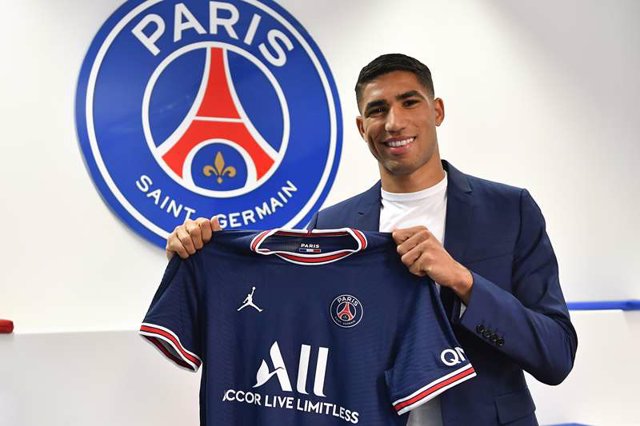 Achraf Hakimi, presentado como nuevo jugador del PSG