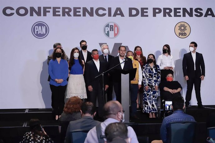 Coalición Va por México para las elecciones regionales de junio de 2021.