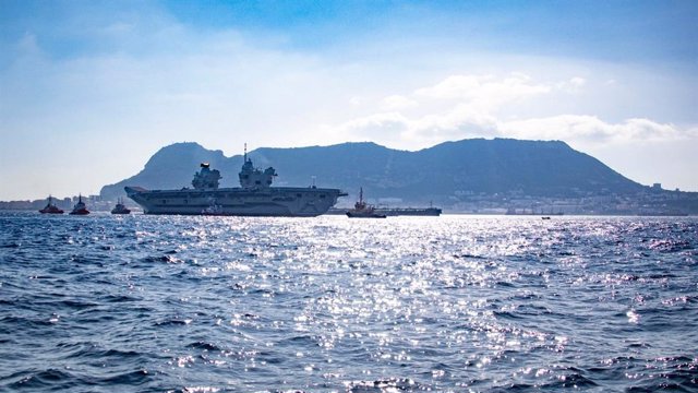Archivo - HMS Prince of Wales Arrives in Gibraltar