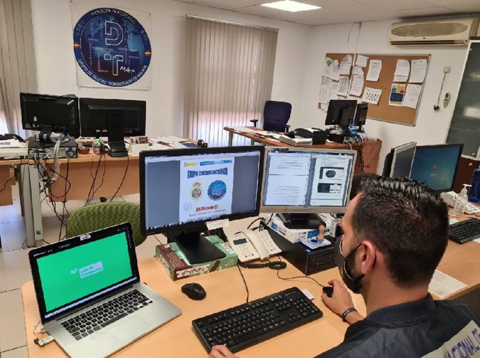 Grupo de ciberdelincuencia de la Policía Nacional de Málaga