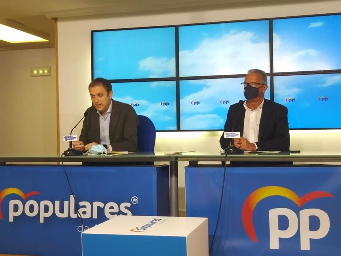 Los diputados del PP José Felgueres y Pablo Álvarez-Pire