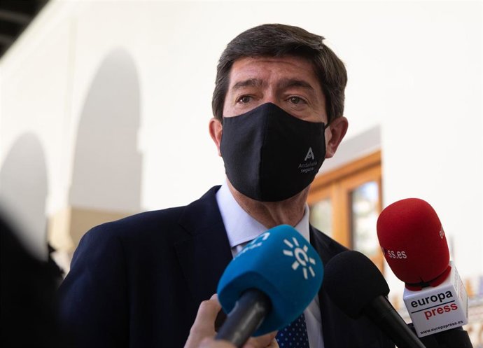 El vicepresidente de la Junta de Andalucía y coordinador de Ciudadanos en Andalucía, Juan Marín, en una imagen de archivo. 