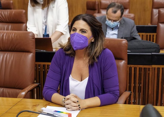 La portavoz del Grupo Socialista en el Parlamento andaluz, Ángeles Férriz.