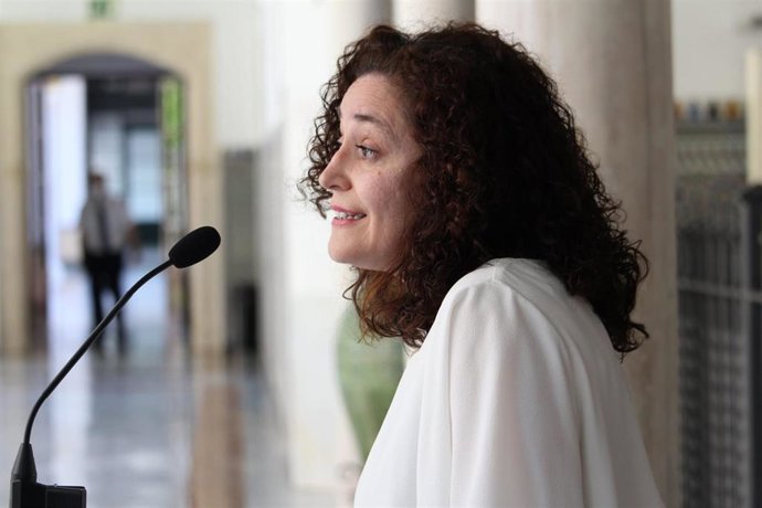 La portavoz parlamentaria de Unidas Podemos por Andalucía, Inmaculada Nieto.
