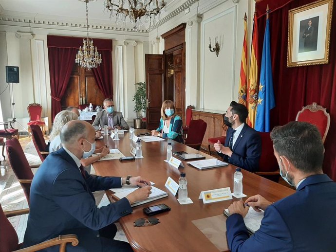 La firma del convenio ha tenido lugar en Huesca.