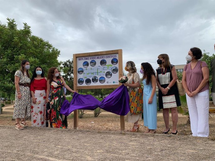 Pilar Mateo inaugura las 11 zonas ajardinadas del Parc Tecnolgic de Paterna bautizadas con nombres de científicas