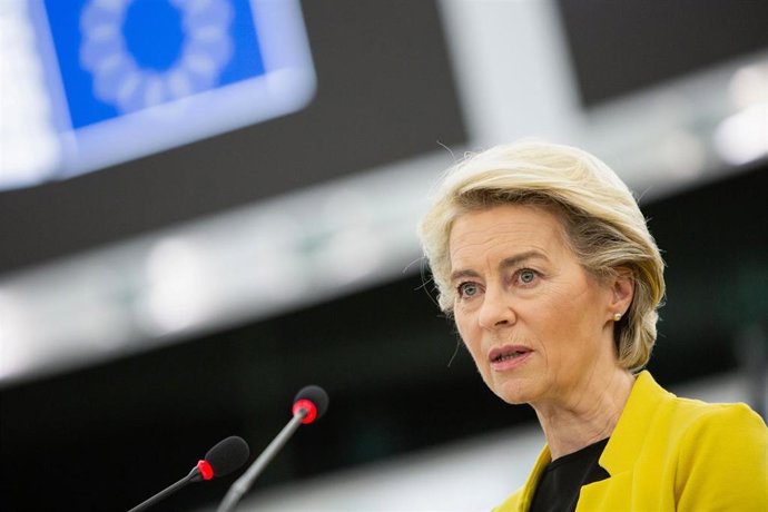 Ursula Von der Leyen ante el Parlamento Europeo