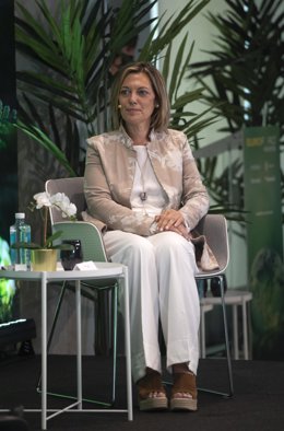 Archivo - La diputada y portavoz de Agricultura del Partido Popular en el Congreso, Mila Marcos, durante el EUROFORO Vocento, a 27 de mayo de 2021, en Madrid, (España).