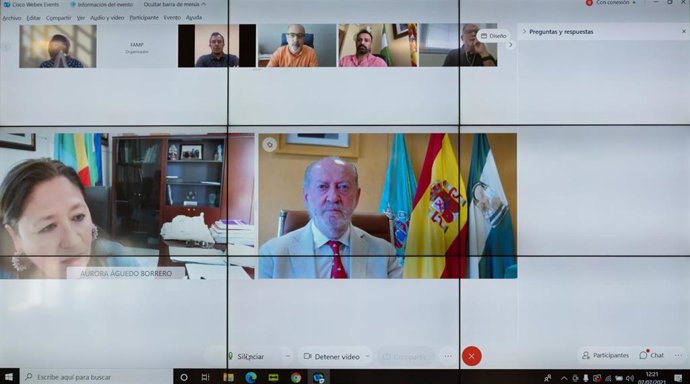 Aurora Águedo y Fernando Rodríguez Villalobos, con motivo del lanzamiento del Laboratorio para la Comunicación y el Marketing Institucional en la Administración Local