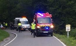 Fallece un motorista francés de 65 años en un accidente en Espinal.