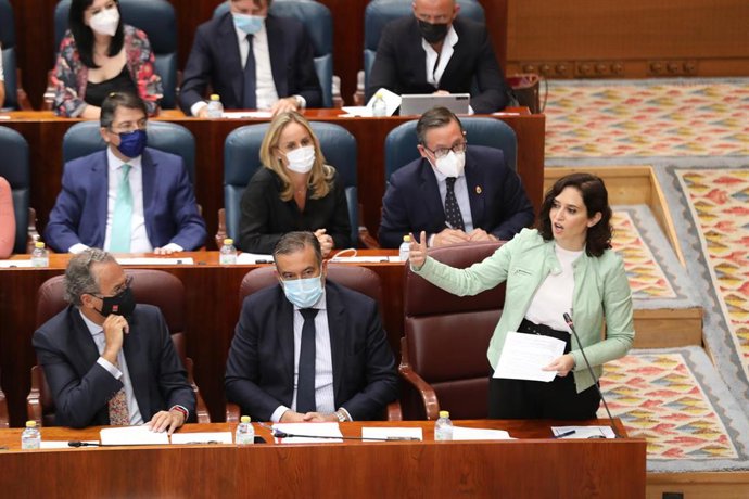 La presidenta de la Comunidad de Madrid, Isabel Díaz Ayuso