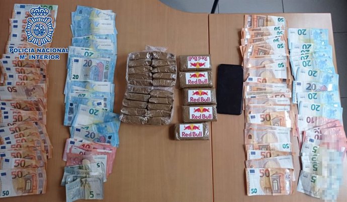 Material incautado por la Policía Nacional