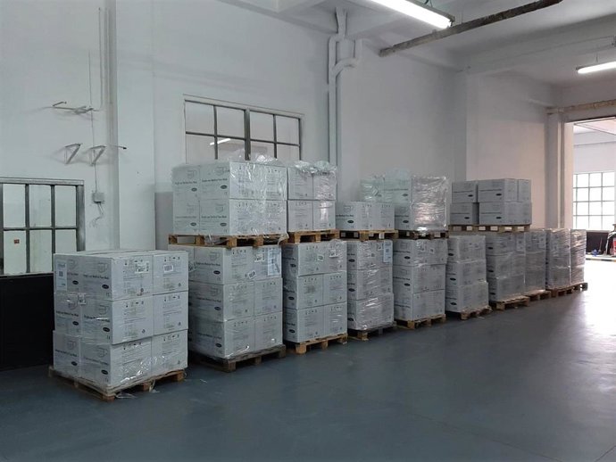 Mascarillas a repartir por parte de Delegación de Gobierno.