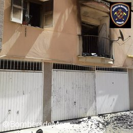 Incendio en un edificio de viviendas de Llucmajor