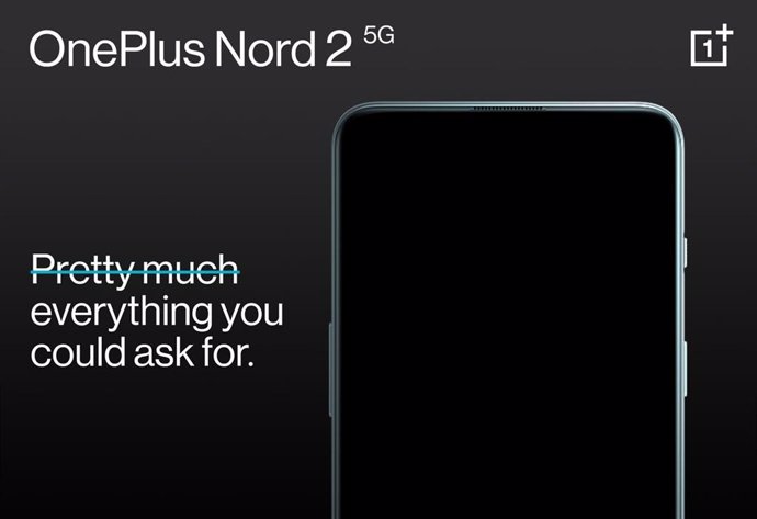 Cartel promocional del OnePlus Nord 2 5G.