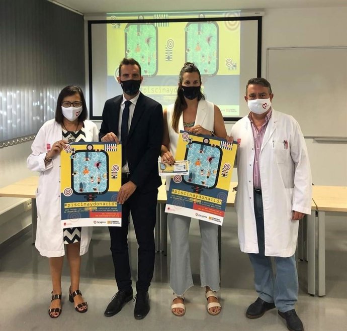 Banco de Sangre y Tejidos de Aragón y Ayuntamiento de Zaragoza colaboran en la campaña #piscinaydonación