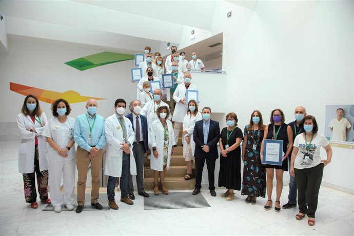 Siete unidades del Hospital Universitario Clínico San Cecilio de Granada consiguen la certificación de calidad