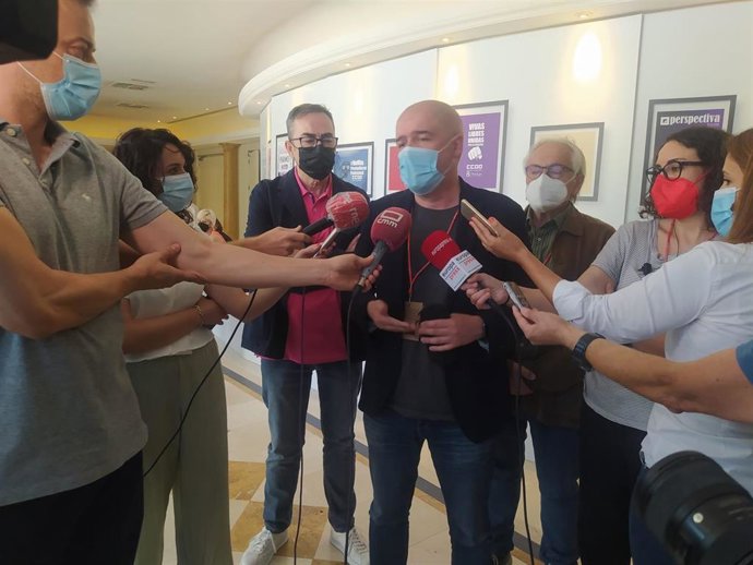 El secretario general de UGT, Unai Sordo, en Toledo