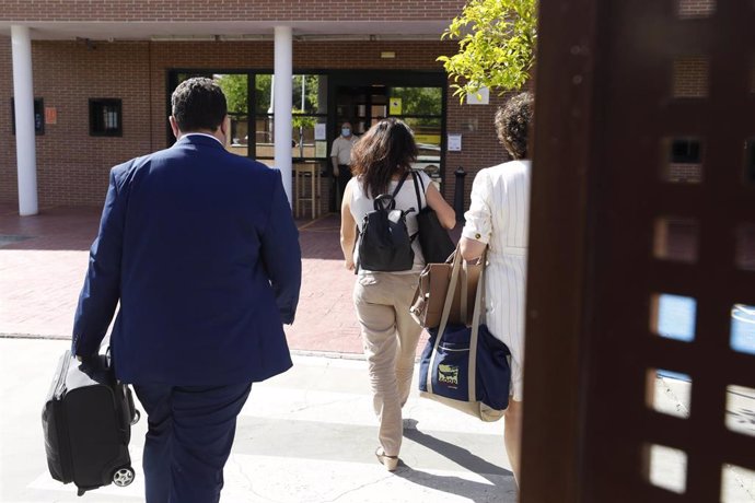 Juana Rivas entrando el pasado 11 de junio al Centro de Inserción Social Matilde Cantos en Granada.