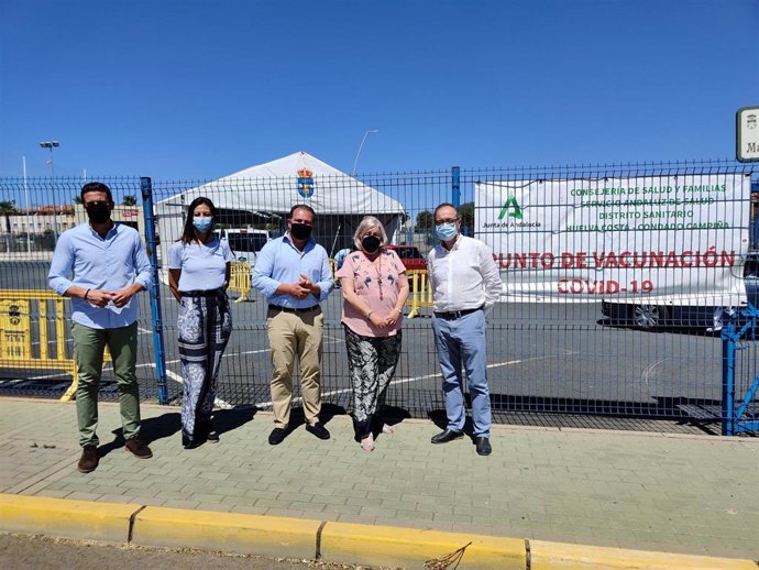 Punto de auto-vacunación en Aljaraque.