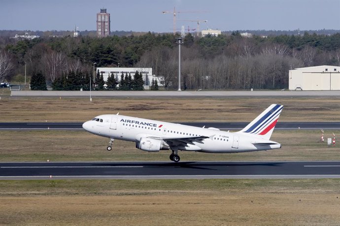 Archivo - Avión de Air France.